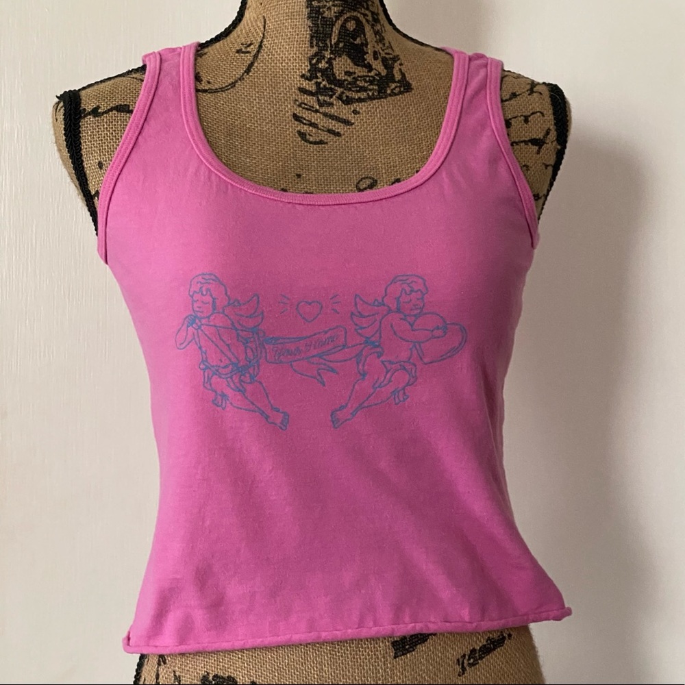 By Samii Ryan cherub tank crop top